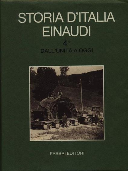 Storia d'Italia Einaudi. Dall'Unità a oggi 4/1 - copertina