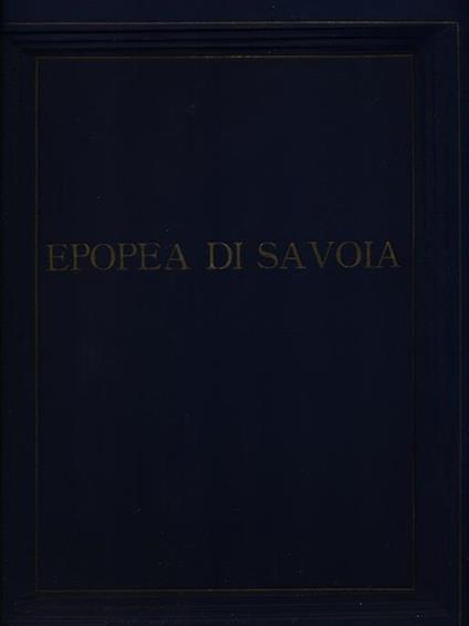 Epopea di Savoia - G. Manzoni - copertina
