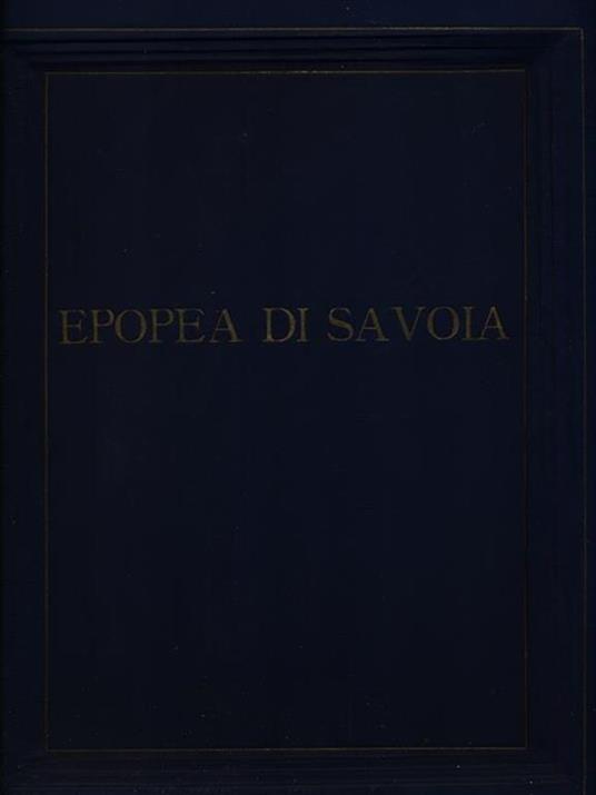 Epopea di Savoia - G. Manzoni - copertina