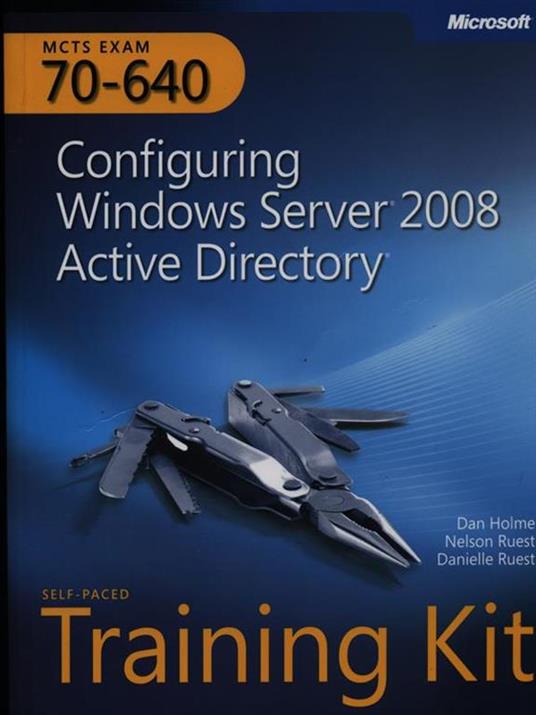 Configuring windows server 2008 active directory MCTS EXAM 70-640 - copertina