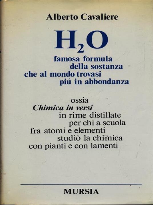 H2O famosa formula - Alberto Cavaliere - copertina