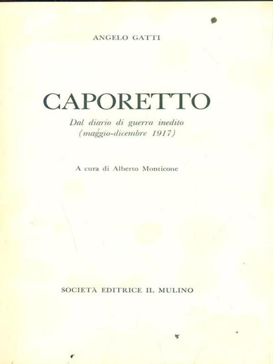 Caporetto - Angelo Gatti - copertina