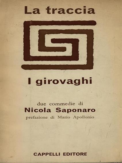 La traccia ?I girovaghi - Nicola Saponaro - copertina