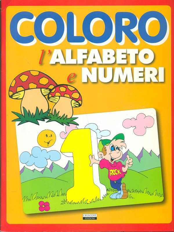 Coloro l'alfabeto e numeri
