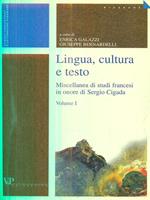 Lingua, cultura e testo vol I