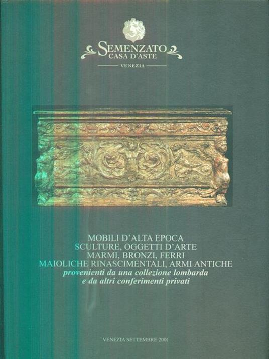 Mobili d'alta epoca. Venezia, settembre 2001 - copertina