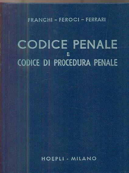 Codice penale e codice di procedura penale - copertina