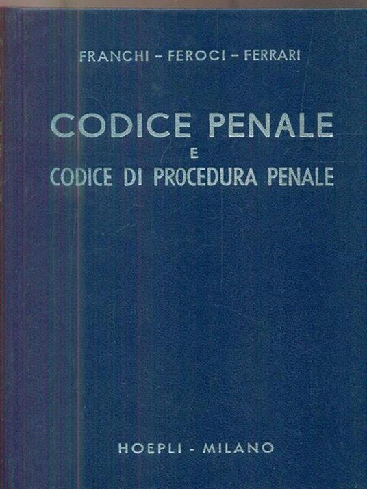 Codice penale e codice di procedura penale - copertina