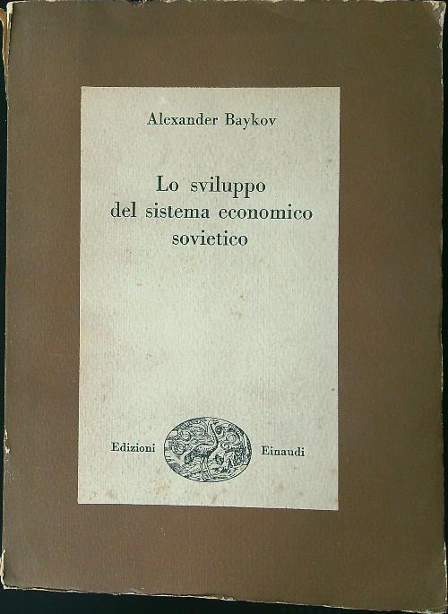 Lo sviluppo del sistema economico sovietico