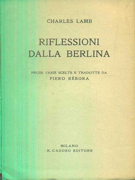 Riflessioni dalla berlina - Charles Lamb - 3