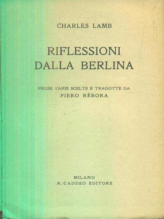 Riflessioni dalla berlina - Charles Lamb - 3