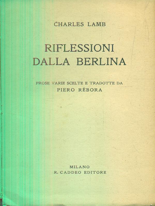 Riflessioni dalla berlina
