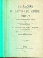Le massime giornale del registro e del notariato anno XIX 1881