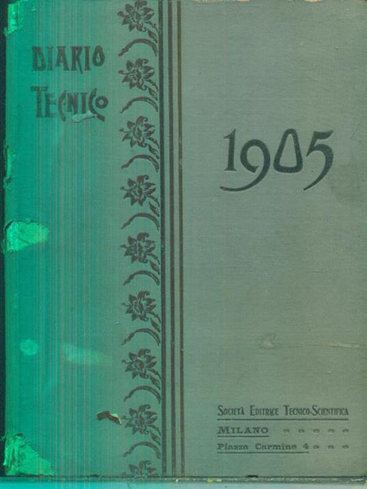 Diario tecnico 1905 - copertina