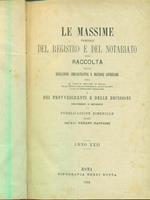 Le massime giornale del registro e del notariato anno XXII 1884