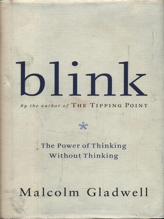Blink - Malcom Gladwell - copertina