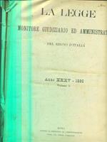 La legge monitore giudiziario ed amministrativo anno XXXV. 1895. Vol I