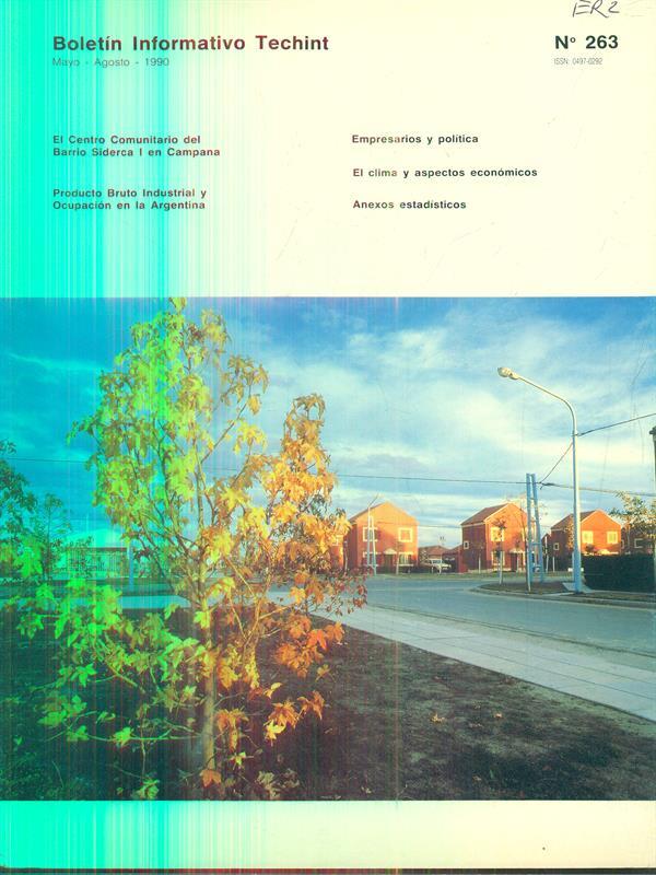 Boletin informativo techint n 263. Mayo/Agosto 1990
