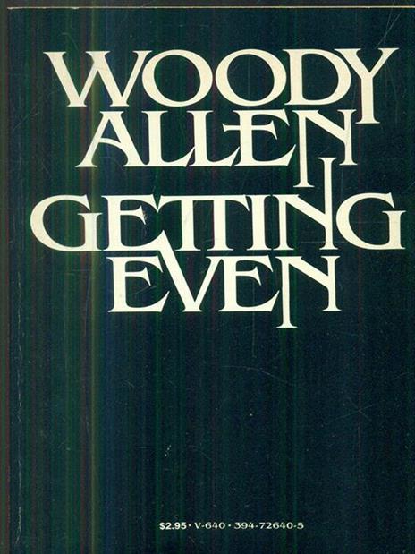 Getting Even - Woody Allen - copertina