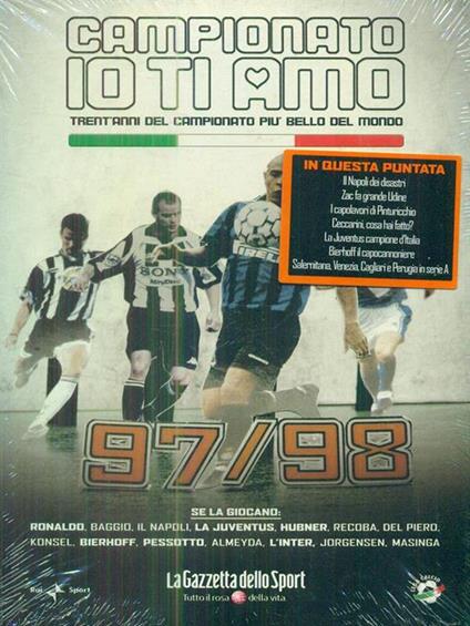 Campionato io ti amo 1997 1998 - DVD - copertina