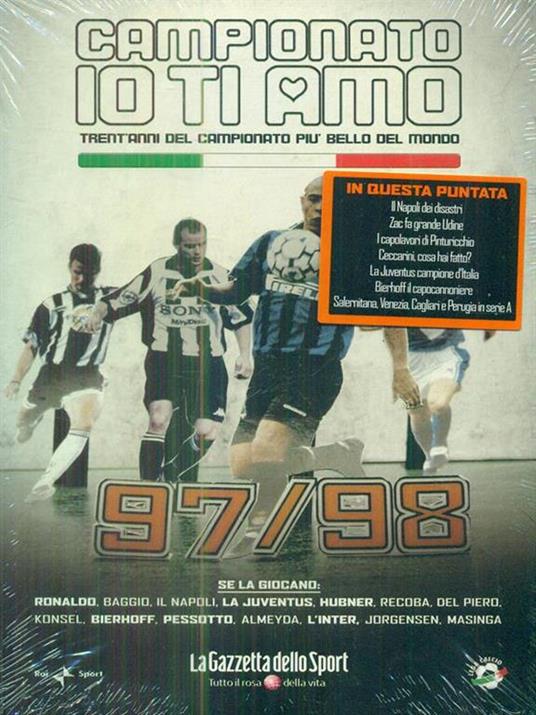 Campionato io ti amo 1997 1998 - DVD - copertina
