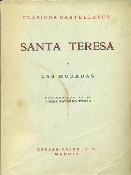 Santa Teresa I Las moradas - copertina