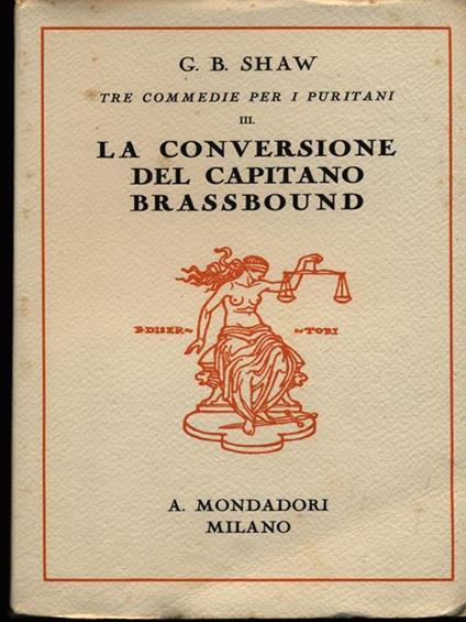 La conversione del capitano Brassbound - George Bernard Shaw - copertina