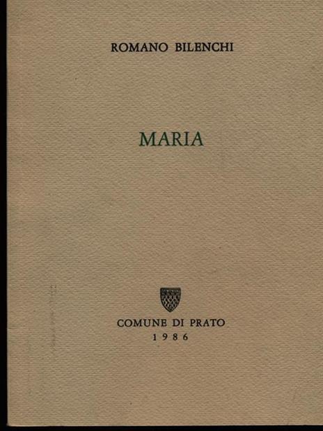 Maria - Romano Bilenchi - copertina