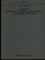 Appunti per una lettura antologica di Giosuè Carducci