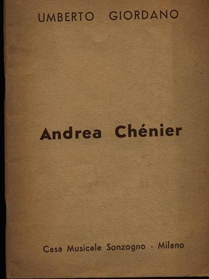 Andrea Chenier - Umberto Giordano - copertina