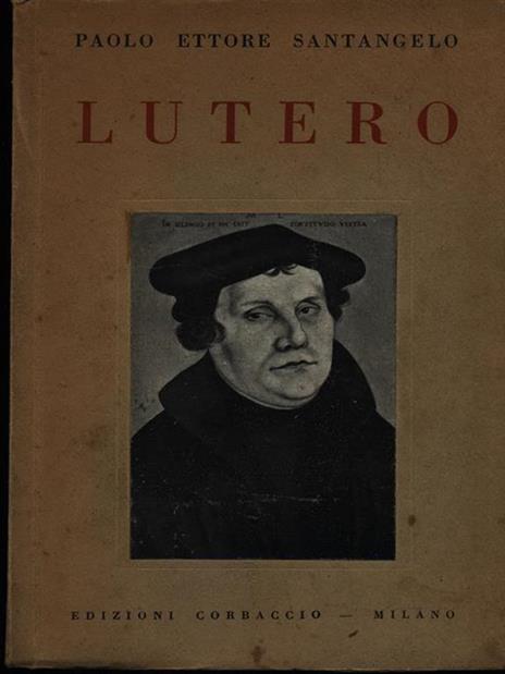 Lutero - Paolo Santangelo - copertina