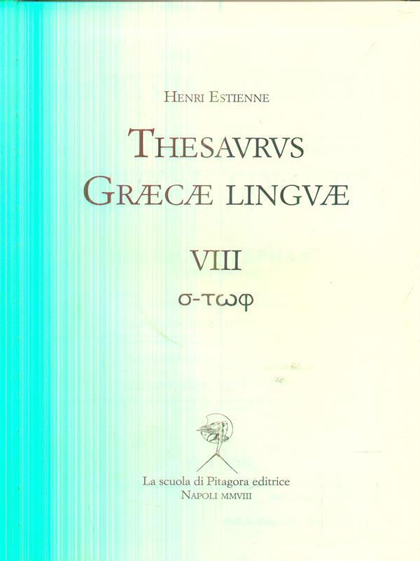 thesaurus graecae linguae VIII
