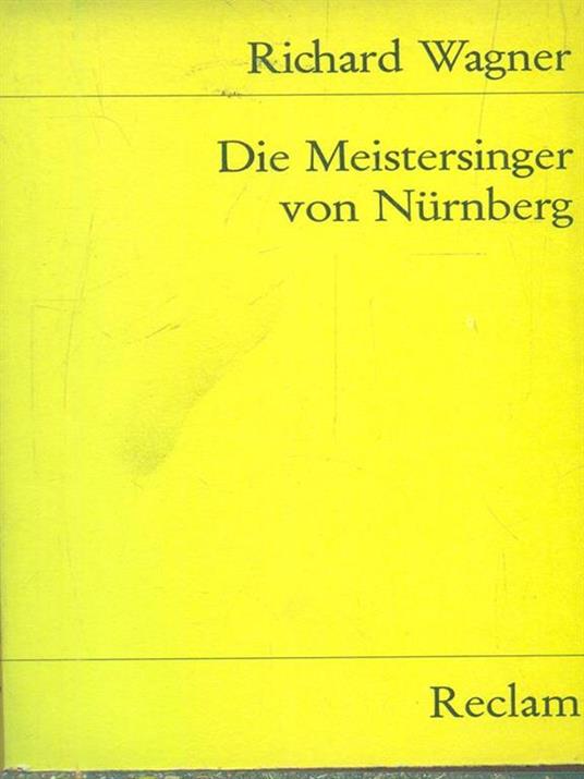 Die Meistersinger von Nurnberg - Richard Wagner - copertina