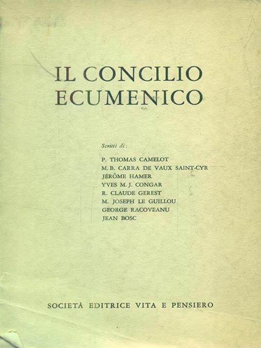 Il concilio ecumenico - copertina