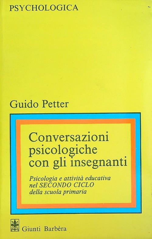 Conversazioni psicologiche con gli insegnanti