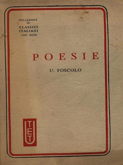 Poesie - Ugo Foscolo - copertina