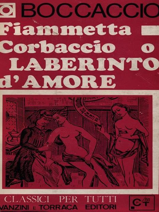 Fiammetta Laberinto d'amore - Giovanni Boccaccio - copertina