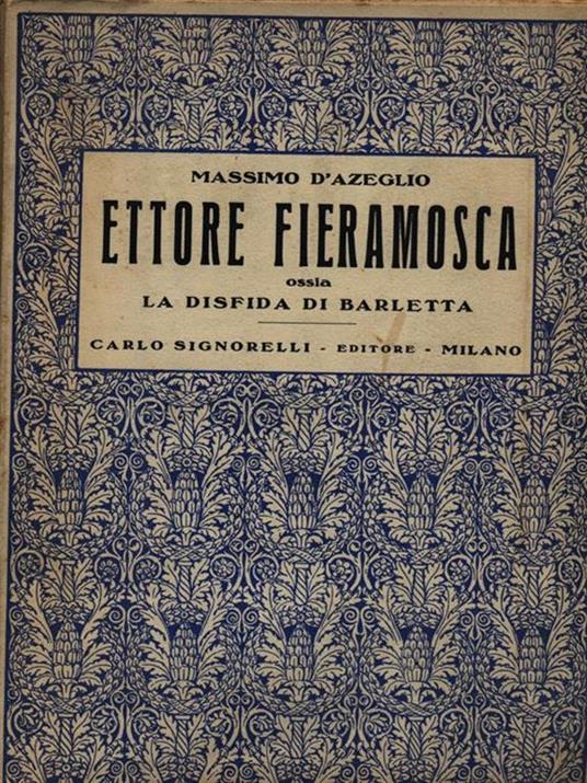 Ettore Fieramosca - Massimo D'Azeglio - copertina