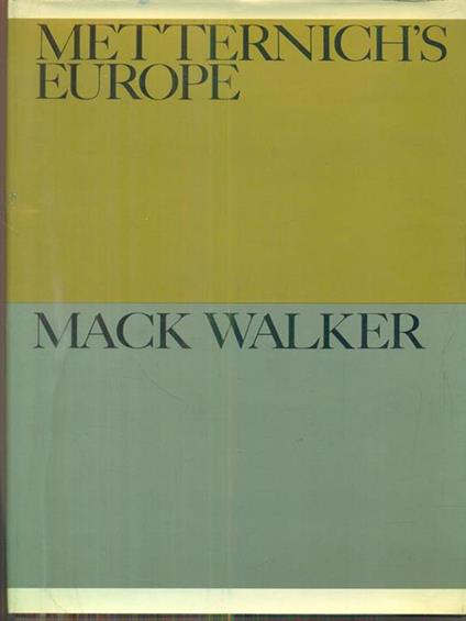 Metternich's europe - Mort Walker - copertina