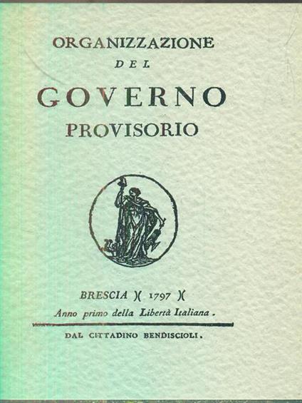 Organizzazione del governo provisorio - copertina