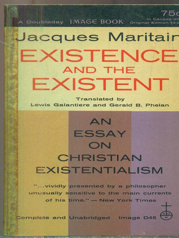 Existence and the existent