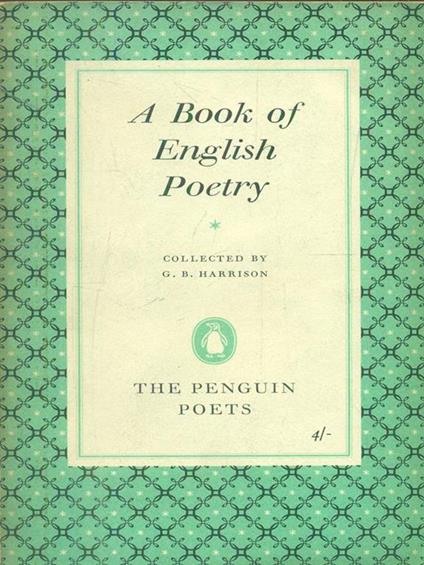 A book of english Poetry - copertina
