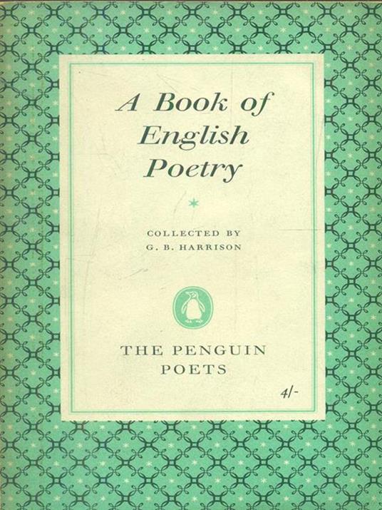 A book of english Poetry - copertina