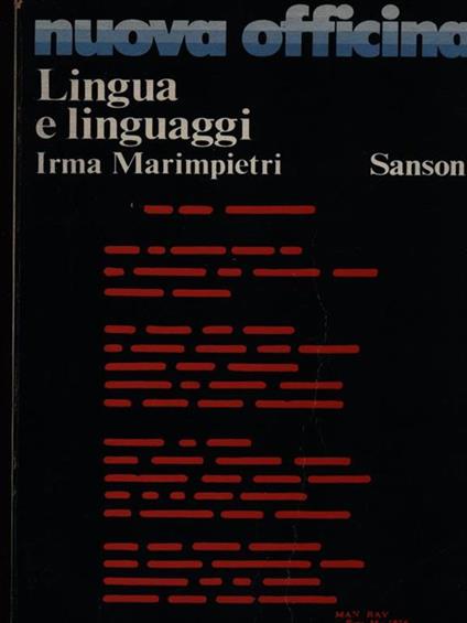 Lingua e linguaggi - Irma Marimpietri - copertina