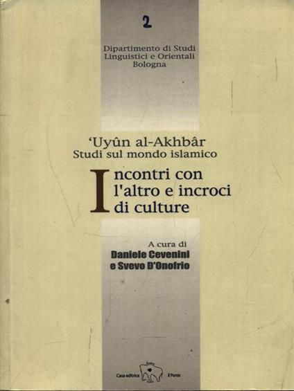 Incontri con l'altro e incroci di culture - copertina
