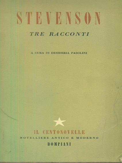 Tre racconti - Robert Louis Stevenson - copertina