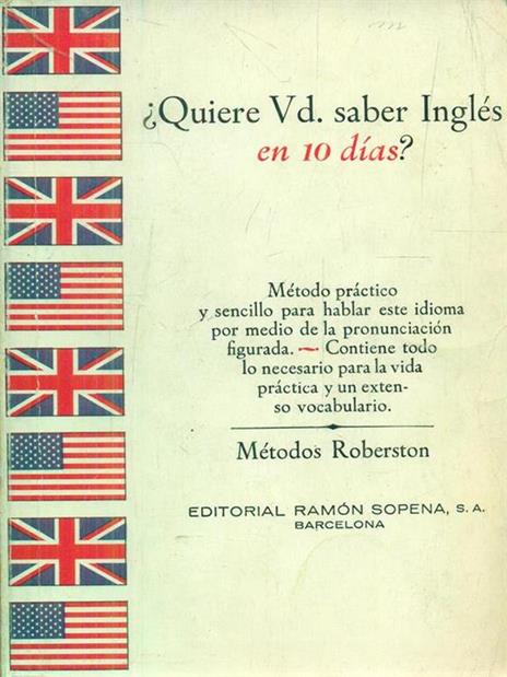 Quiere Vd saber Ingles? en 10 dias? - copertina