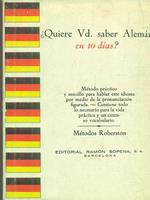 Quiere vd saber aleman? en 10 dias?