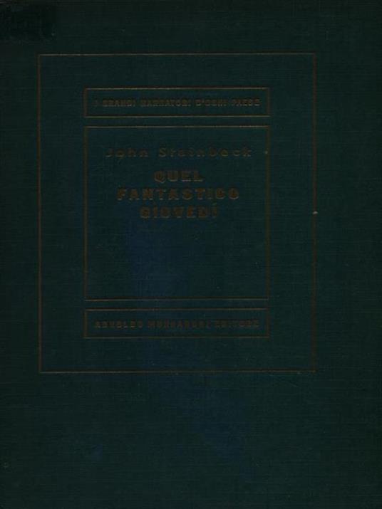 Quel fantastico giovedì - John Steinbeck - copertina