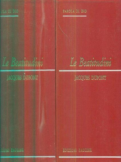 Le beatitudini - Jacques Dupont - copertina